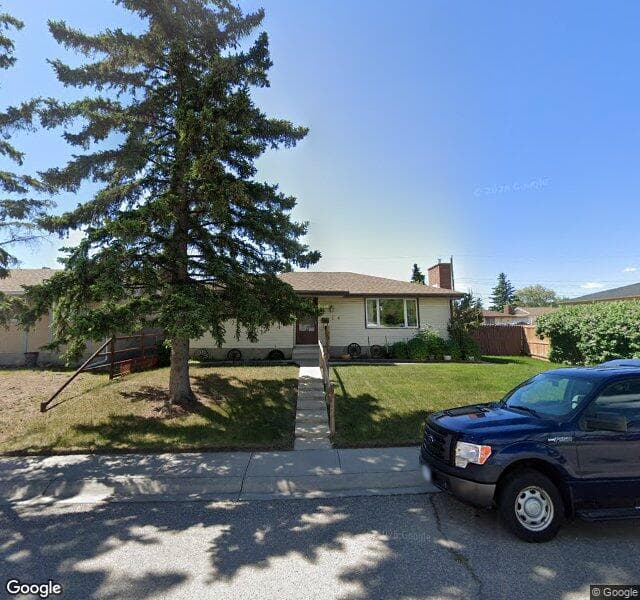 Street view of 184 Huntham Road NE, Calgary