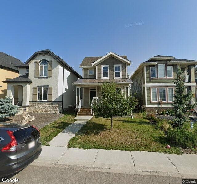 Street view of 218 Mahogany Heights SE, Calgary