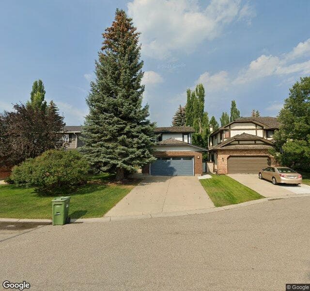 Street view of 143 Woodhaven Place SW, Calgary