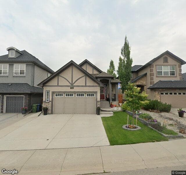 Street view of 142 Cranarch Close SE, Calgary
