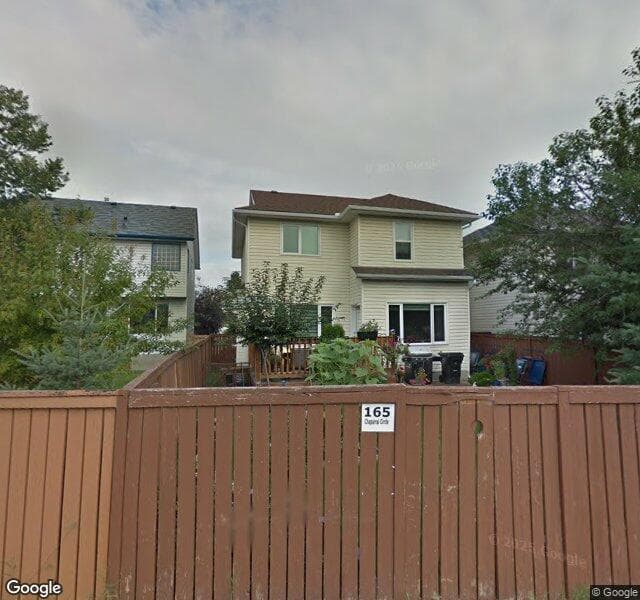 Street view of 165 Chaparral Circle SE, Calgary