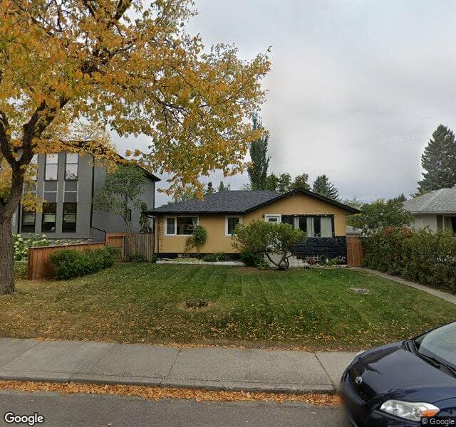 Street view of 1319 20 Street NW, Calgary