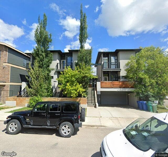Street view of 1-1508 22 Avenue SW, Calgary