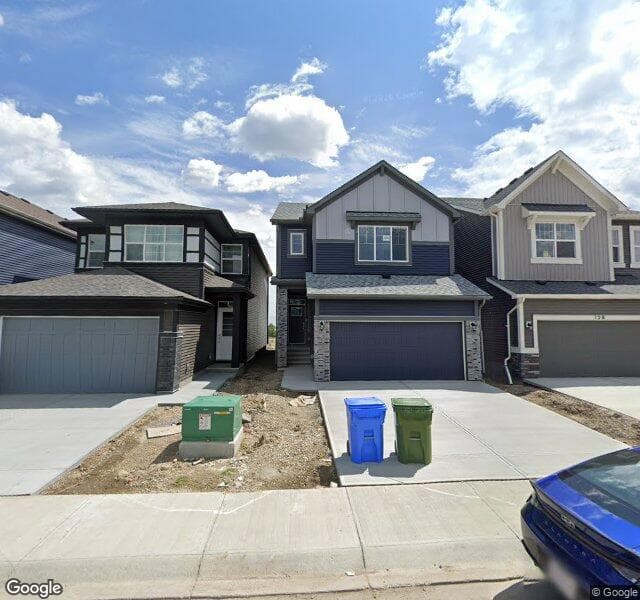 Street view of 124 Creekstone Landing SW, Calgary