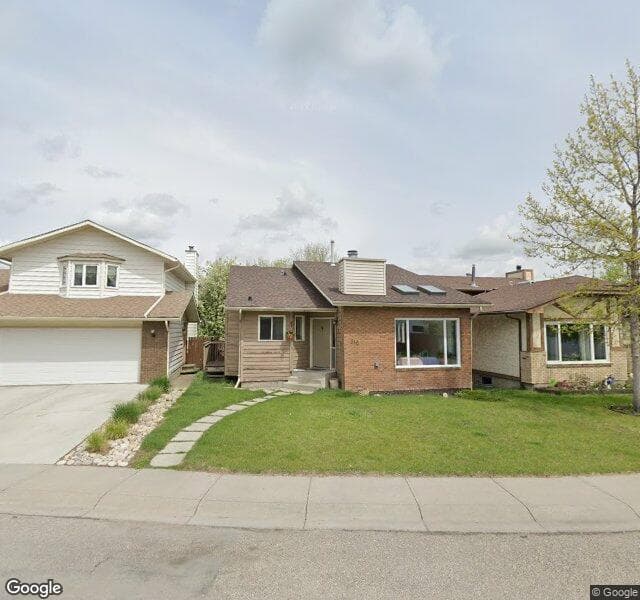 Street view of 216 Sunmills Place SE, Calgary