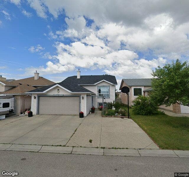Street view of 128 Applewood Way SE, Calgary