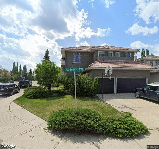 Street view of 103 Signature Terrace SW, Calgary