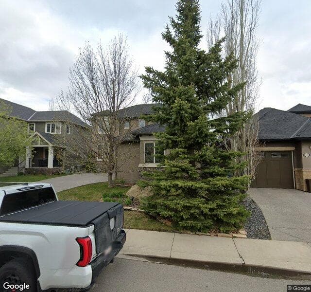 Street view of 116 Evergreen Plaza SW, Calgary