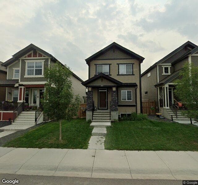 Street view of 100 Mahogany Crescent SE, Calgary