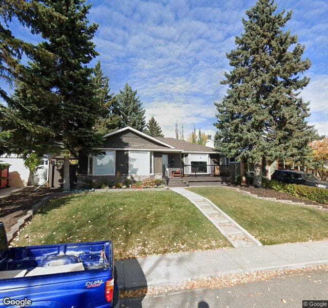 Street view of 1128 105 Avenue SW, Calgary