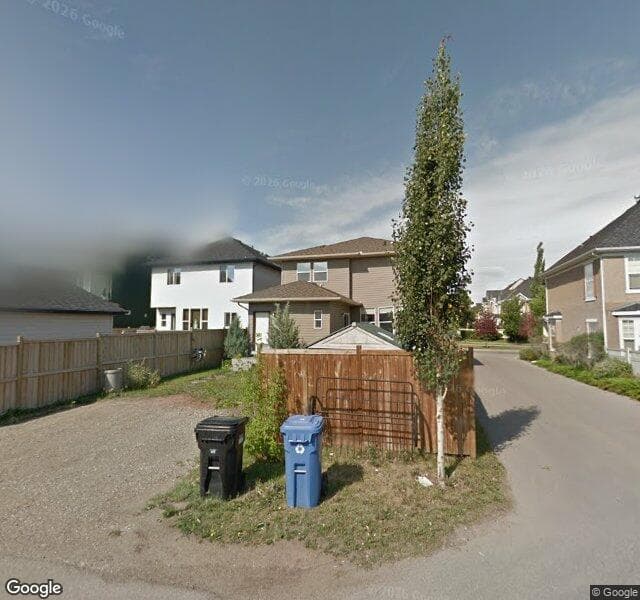 Street view of 15128 Prestwick Boulevard SE, Calgary