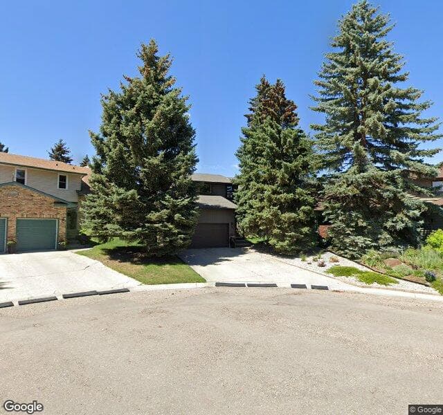 Street view of 12 Coach Side Place SW, Calgary