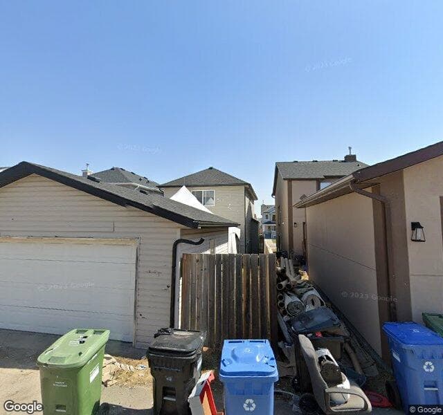 Street view of 9237 Saddlebrook Drive NE, Calgary