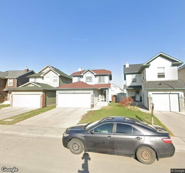 Street view of 136 Saddlecreek Terrace NE, Calgary