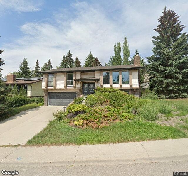 Street view of 232 Pump Hill Crescent SW, Calgary