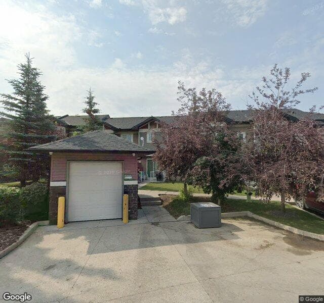 Street view of 131 Prestwick Villas SE, Calgary