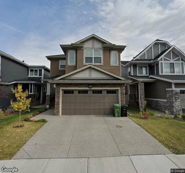 Street view of 142 W Grove Point SW, Calgary