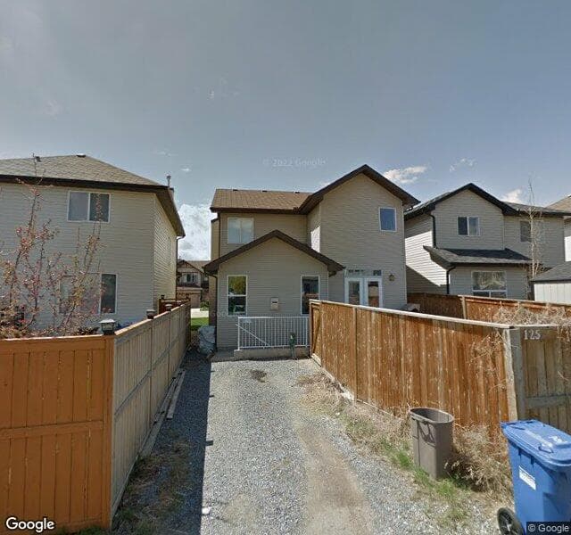 Street view of 125 New Brighton Manor SE, Calgary