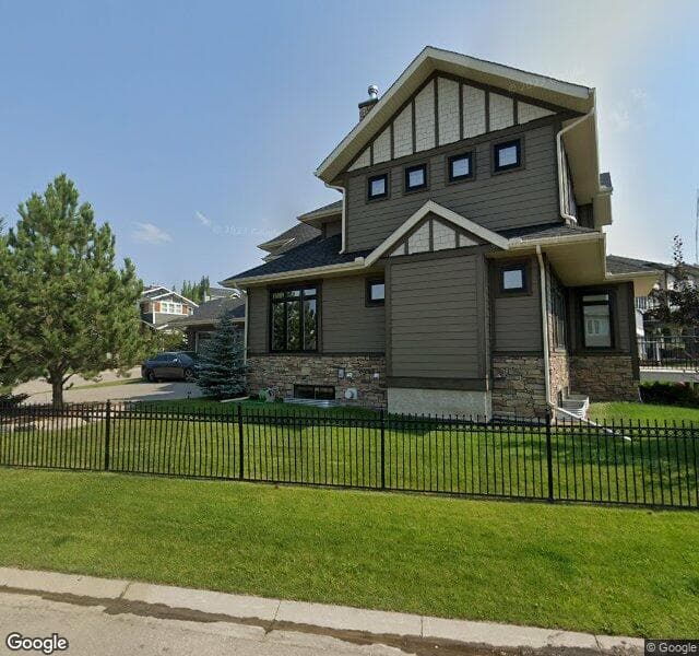 Street view of 1 Crestridge Rise SW, Calgary