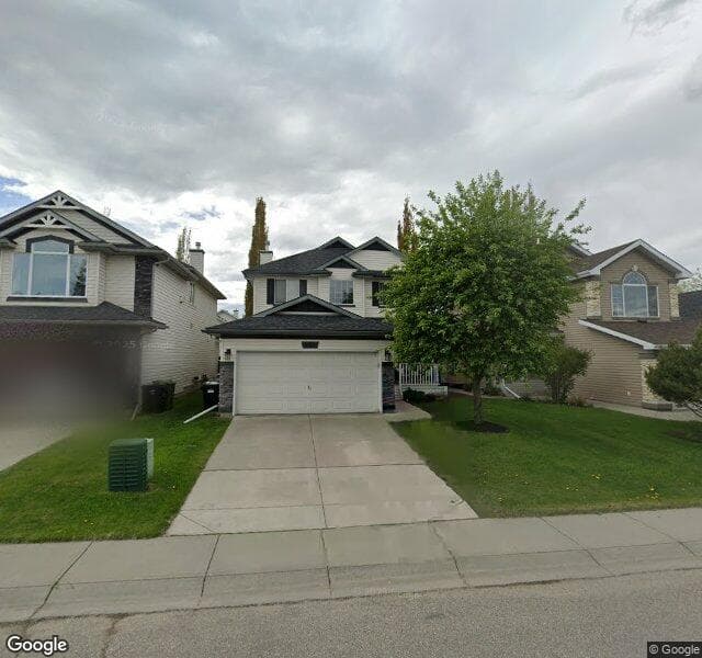 Street view of 282 Chaparral Court SE, Calgary