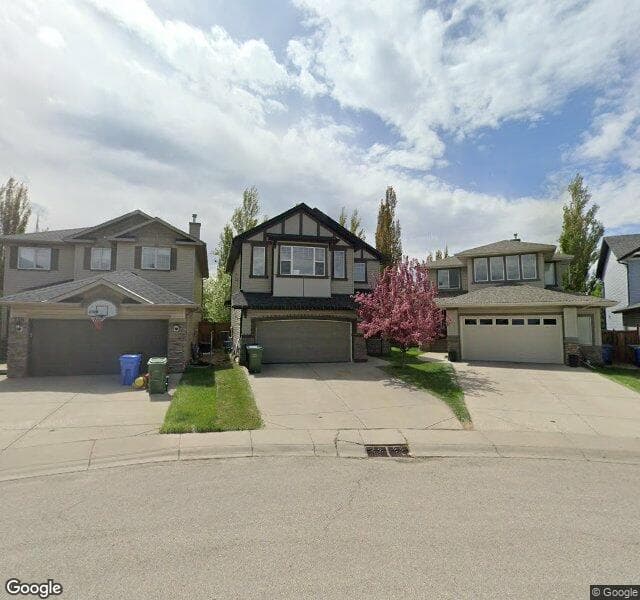Street view of 134 Chaparral Grove SE, Calgary