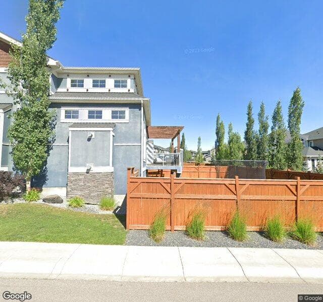Street view of 110 Aspen Summit Drive SW, Calgary