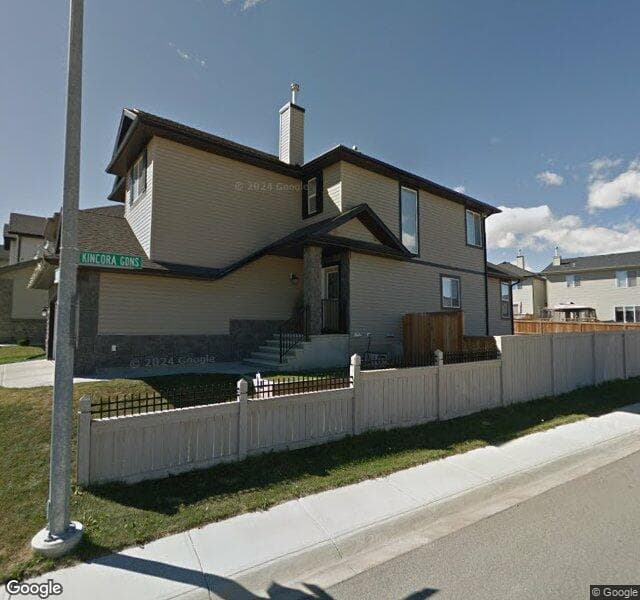 Street view of 1052 Kincora Drive NW, Calgary