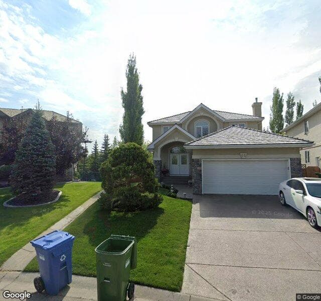 Street view of 52 Valley Ponds Place NW, Calgary