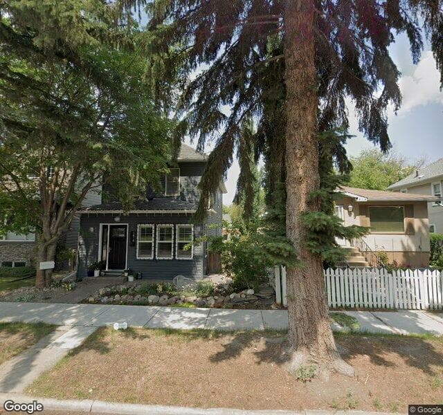 Street view of 1414 11 Avenue SE, Calgary