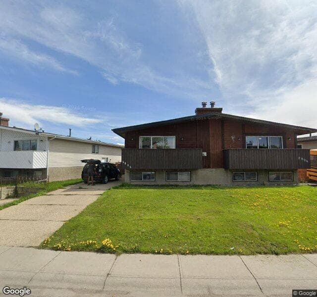Street view of 2802 46 Street SE, Calgary