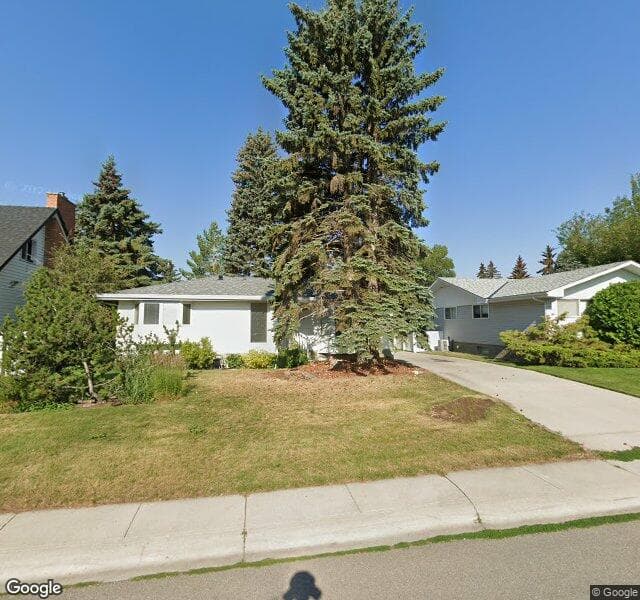 Street view of 11015 Bradbury Drive SW, Calgary