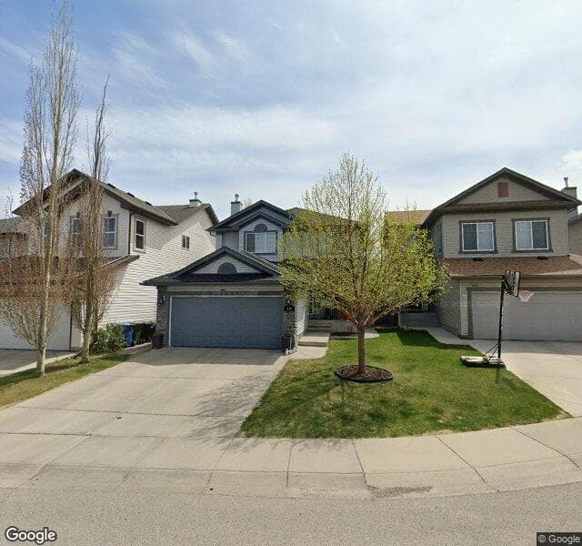 Street view of 136 Tuscany Vista Crescent NW, Calgary