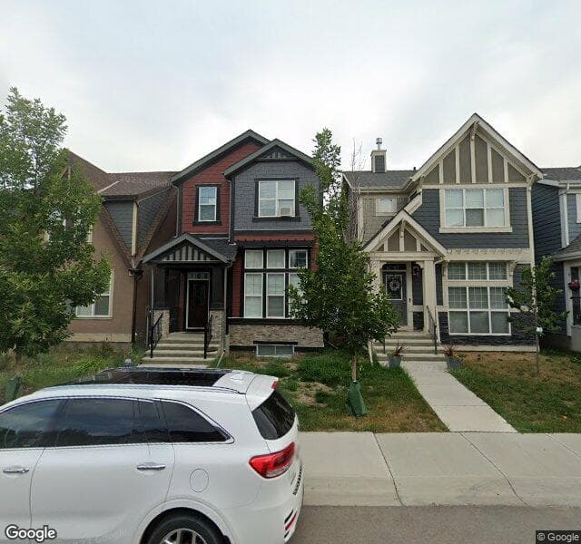 Street view of 108 Masters Link SE, Calgary