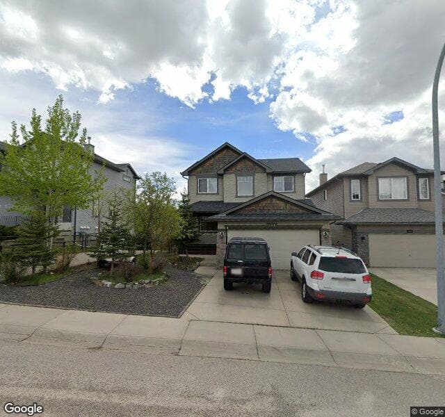Street view of 166 Rockyspring Circle NW, Calgary