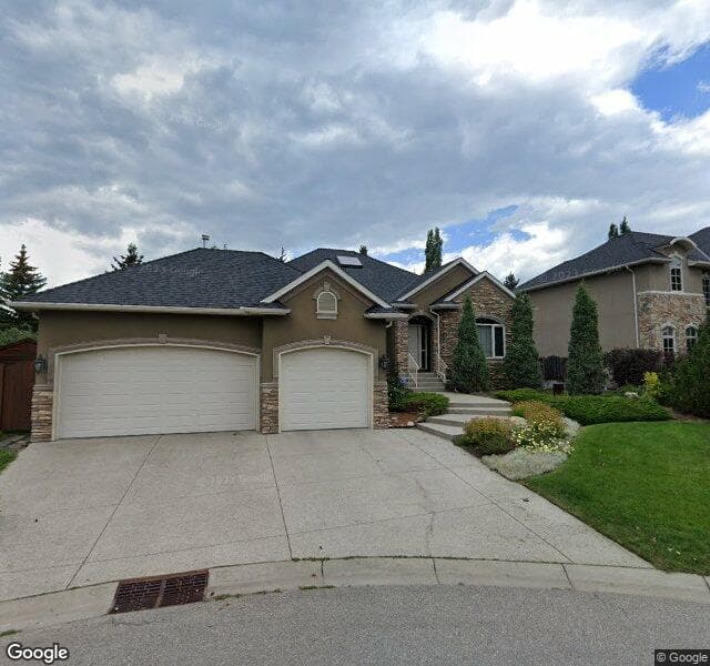 Street view of 135 Aspen Meadows Place SW, Calgary