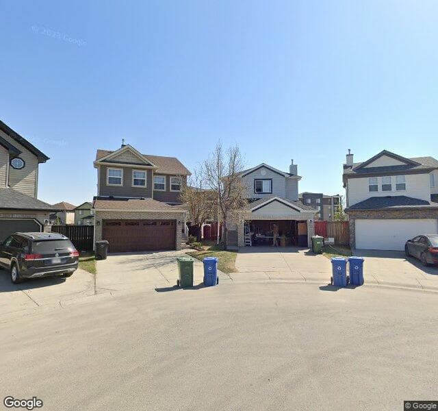 Street view of 141 Saddlefield Place NE, Calgary