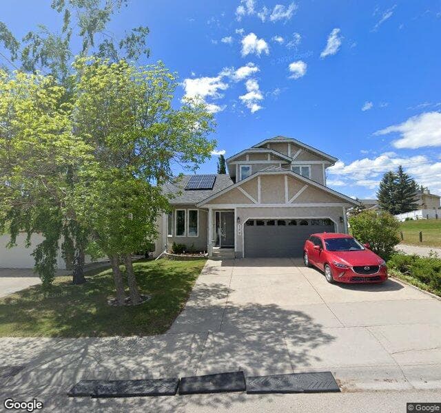 Street view of 199 Hawkwood Drive NW, Calgary