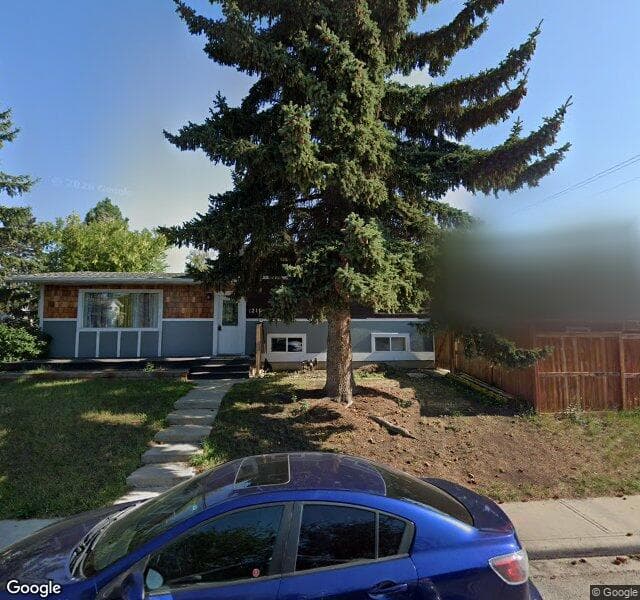 Street view of 1216 105 Avenue SW, Calgary
