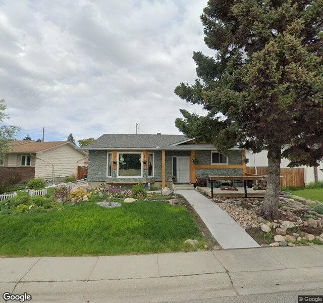 Street view of 112 Queen Tamara Road SE, Calgary