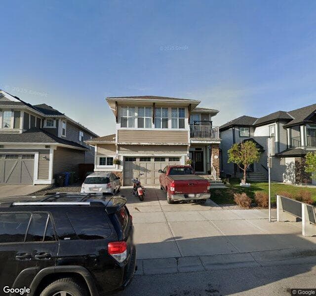Street view of 136 Auburn Bay Avenue SE, Calgary