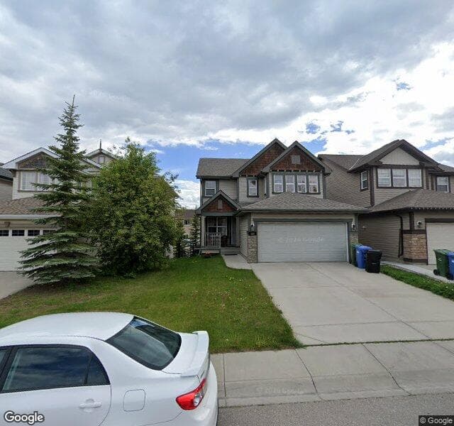 Street view of 122 Panamount View NW, Calgary