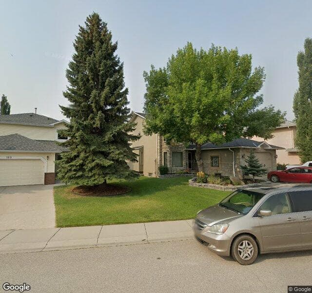 Street view of 193 Scanlon Hill NW, Calgary