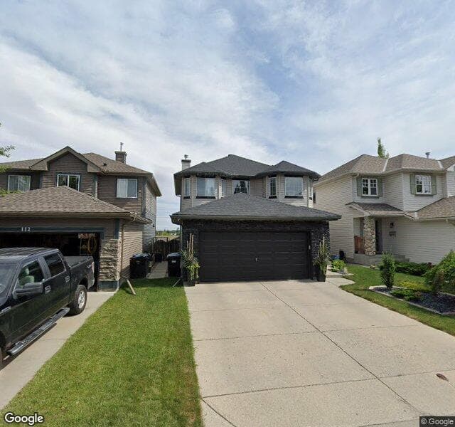 Street view of 108 Chaparral Crescent SE, Calgary