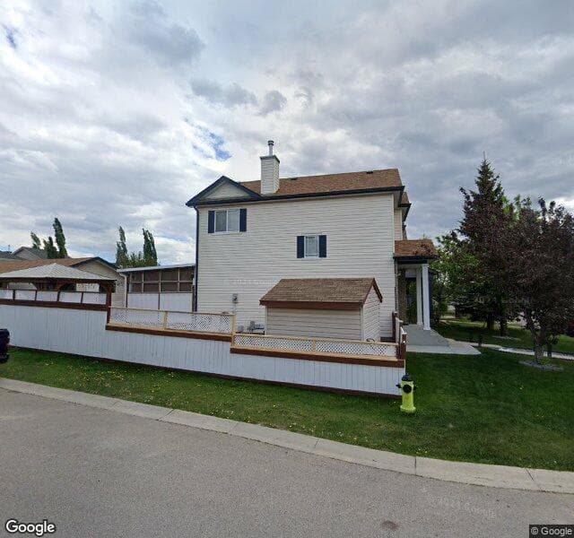 Street view of 128 Covepark Place NE, Calgary