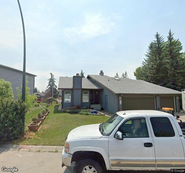 Street view of 107 Woodfield Close SW, Calgary