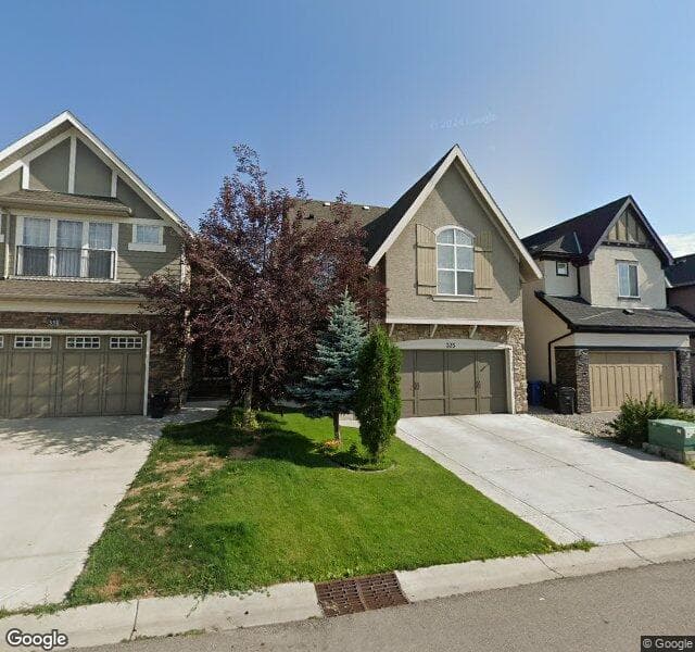 Street view of 335 Mahogany Terrace SE, Calgary