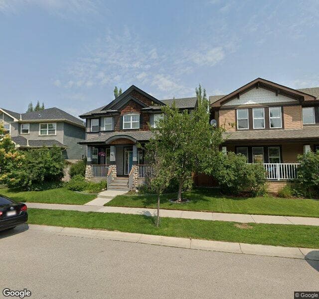Street view of 184 Prestwick Manor SE, Calgary