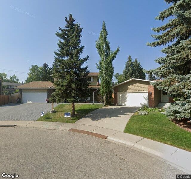 Street view of 107 Oakside Road SW, Calgary