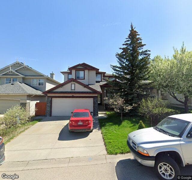 Street view of 217 Panamount Drive NW, Calgary