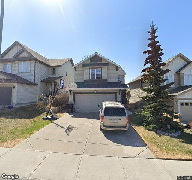 Street view of 46 Evansbrooke Manor NW, Calgary